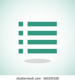 Check list vector icon. Line vector icon for websites and mobile