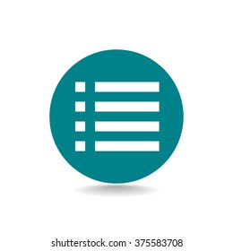 Check list vector icon. Line vector icon for websites and mobile