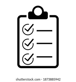 Check list vector icon on white background.10 EPS