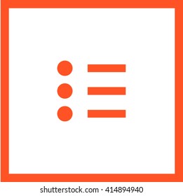Check list vector icon. Points line vector icon for websites and mobile minimalistic flat design.