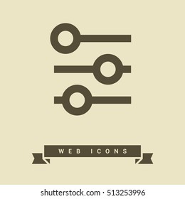 Check list vector icon. Points line vector icon for websites and mobile minimalistic flat design.