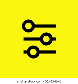 Check list vector icon. Points line vector icon for websites and mobile minimalistic flat design.