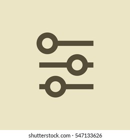 Check list vector icon. Points line vector icon for websites and mobile minimalistic flat design.