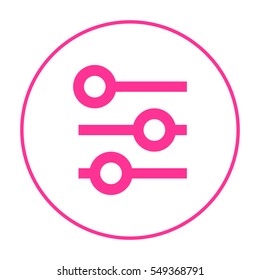 Check list vector icon. Points line vector icon for websites and mobile minimalistic flat design.