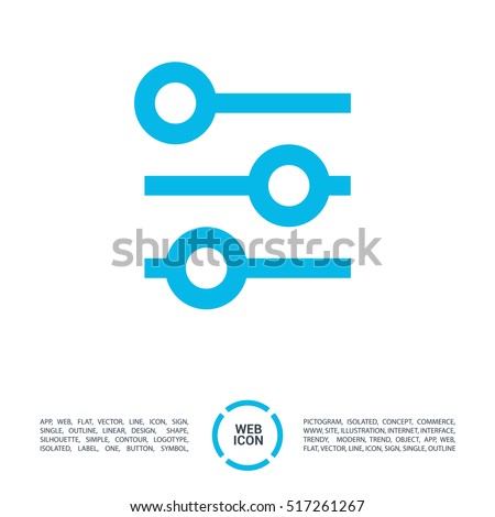 Check list vector icon. Points line vector icon for websites and mobile minimalistic flat design.
