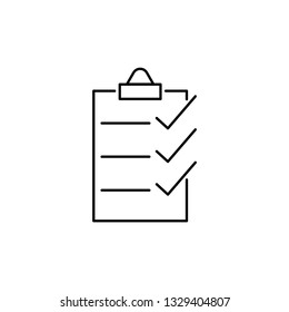 check list vector line icon