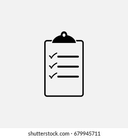 Check List  vector  on white background ,icon