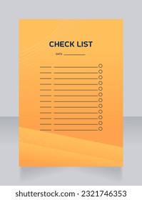 Check list worksheet design template. Printable goal setting sheet. Editable time management sample. Scheduling page for organizing personal tasks. Astro Space Regular, Saira Light fonts used