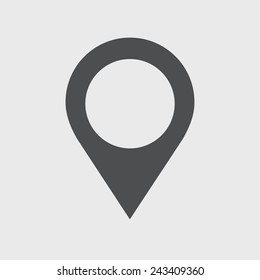 Check In Location Direction Place Icon Vector Concept