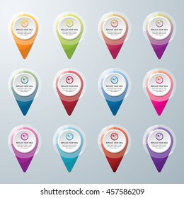 Check in location icon. Location concept design. icon vector. Colorful check in location vector.