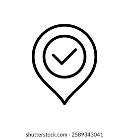 check location icon vector design illustration template in trendy style