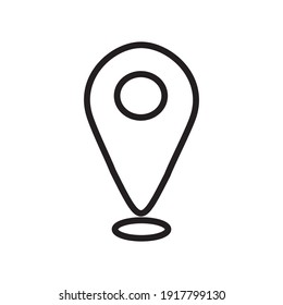 check in location map pointer icon. GPS location symbol