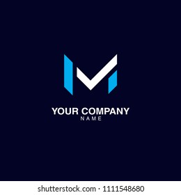 Check Logo, Geometric, Letter M