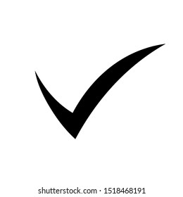 Check mark and accept sign icon vector illustration logo template clean and simple design