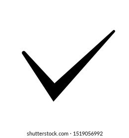 Check mark and accept sign icon vector illustration logo template clean and simple design