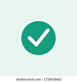 check mark, Approval check icon with background