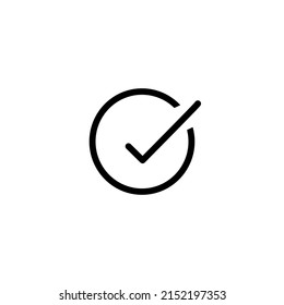 Check Mark, approve, confirm icon symbol isolated on white.