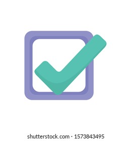check mark approve like signal icon vector illustration