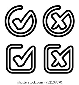 Sichtmarkensymbol für abgelehnte Vektorgrafik
