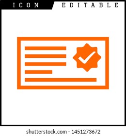 Check mark in a box icon isolated on white background. Tick symbol. Check list button sign. 