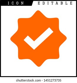 Check mark in a box icon isolated on white background. Tick symbol. Check list button sign. 