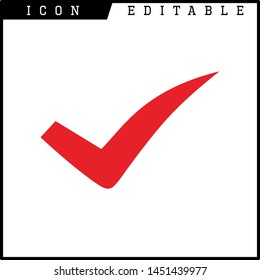 Check mark in a box icon isolated on white background. Tick symbol. Check list button sign
