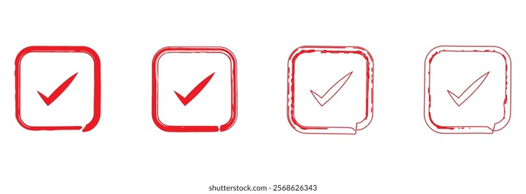 Check mark in box sign. Checkbox icon. Check, check mark vector icon. checkmark icons tick box checked. Approve symbol, design eps 10