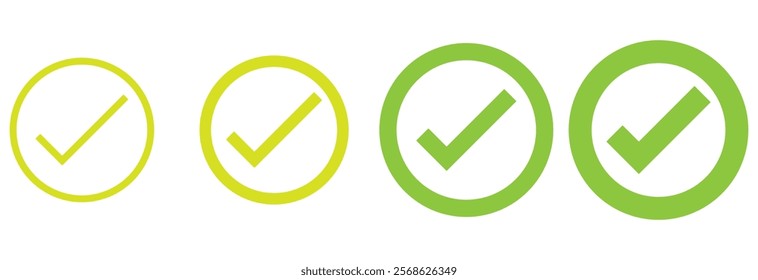 Check mark in box sign. Checkbox icon. Check, check mark vector icon. checkmark icons tick box checked. Approve symbol, design eps 10