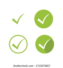 Symbol-Vektorillustration für Markierungsknöpfe überprüfen