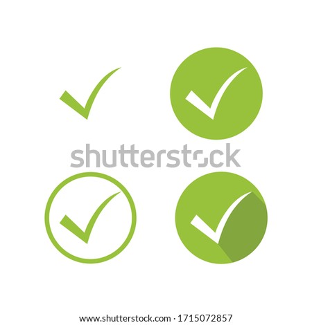 Check mark buttons icon symbol vector