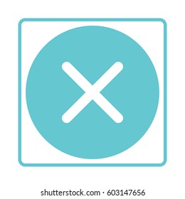 Check mark buttons. No, reject, negativity. Vector illustration.