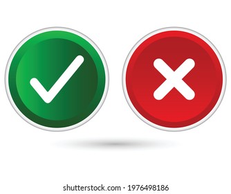 Check mark buttons. Vector illustration.