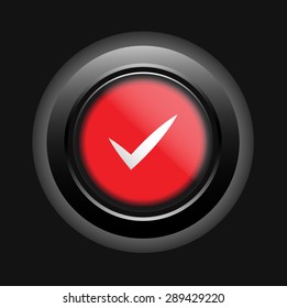 Check mark buttons. Vector Illustration eps 10.