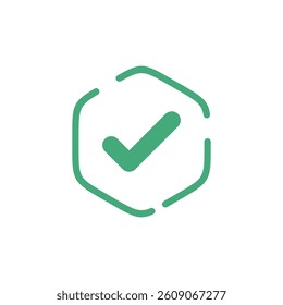 Check Mark Checklist Badge Sticker Vector Template