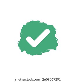 Check Mark Checklist Badge Sticker Vector Template