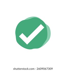 Check Mark Checklist Badge Sticker Vector Template