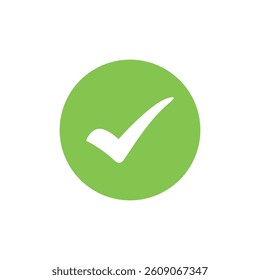 Check Mark Checklist Circle Badge Vector Template