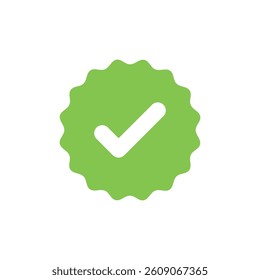 Check Mark Checklist Circle Badge Vector Template