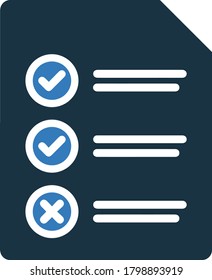 Check mark, checklist icon design