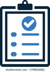 Check mark, checklist icon design