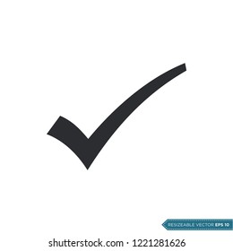 Check mark, Checklist Icon Vector Template Illustration Design