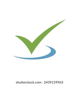 Check mark, Checklist Icon Vector Template Illustration Design