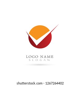 Check Mark & Choose Logo. Symbol & Icon Vector Template