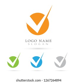 Check Mark & Choose Logo. Symbol & Icon Vector Template