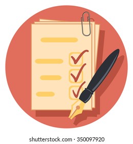 check mark circle icon with shadow