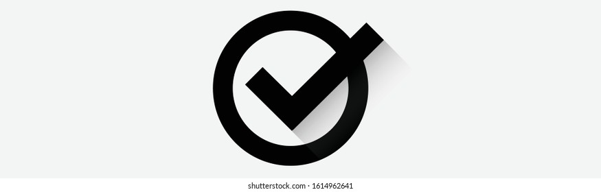 check mark with circle sign symbols