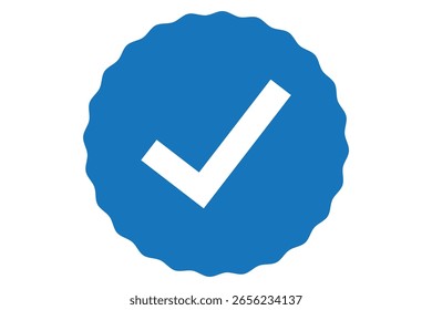 marca de verificação em um círculo, significando aprovação, confirmação ou exatidão.