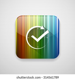 check mark clock icon