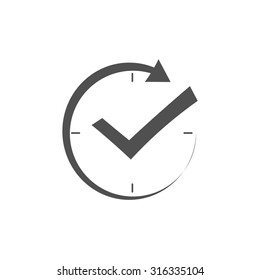 Check Mark Clock Icon