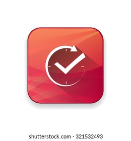 check mark clock icon